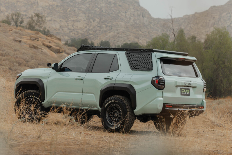 Toyota 4Runner Exterior Window Molle - Driver Side - DV8 Offroad - For DV8 Roof Rack - Black Powder Coated - `25-`26